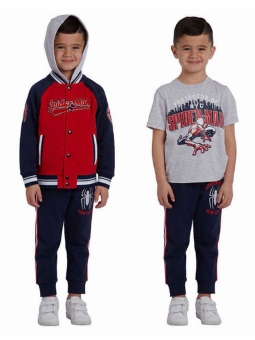 ❤️Spiderman Red and Blue Boys Hoodie & Tee Set (3 piece)Size 7 New with tag